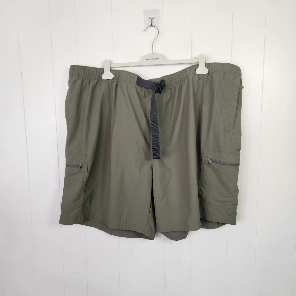 Columbia Mens Green Pull On Elastic Shorts Big & Tall Size 5X Swim Hiking